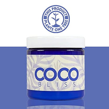 Coco Bliss Natural Coconut Oil Lubricant, Intimate Moisturizer, Lube for Him and Her, Personal Massage Oil, Silky Smooth Moisturizer with Vanilla Extract and Almond Oil, 4/8 Fl Oz