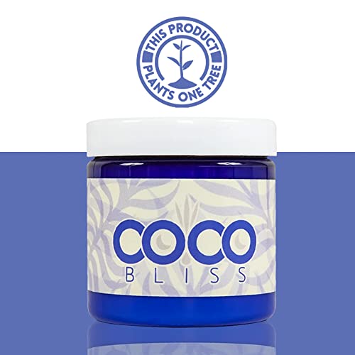 Coco Bliss Natural Coconut Oil Lubricant, Intimate Moisturizer, Lube for Him and Her, Personal Massage Oil, Silky Smooth Moisturizer with Vanilla Extract and Almond Oil, 4 / 8 Fl Oz
